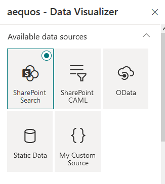 "Data Visualizer - Select Data Source"