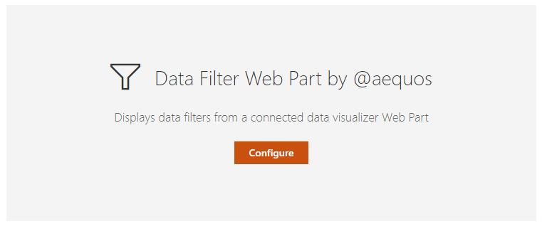 "aequos Data Filters Web Part"