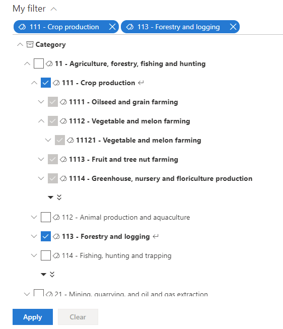 "Taxonomy picker overview"